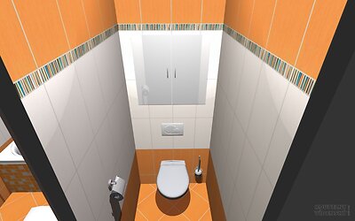 Vizualizace bytového jádra, WC